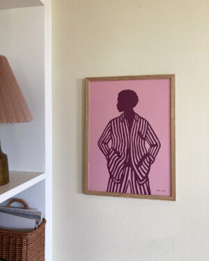 Papirklip, rosa, kvinde