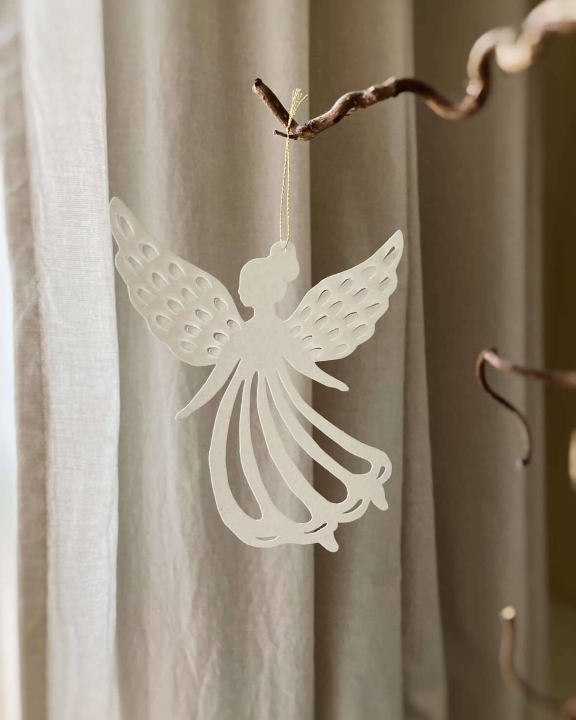 Engel, julepynt, papirpynt