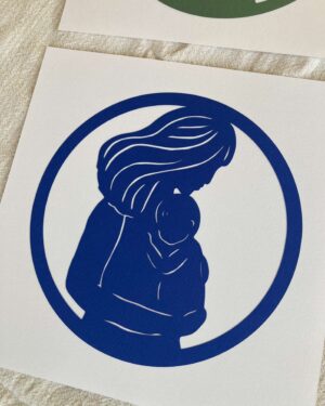 Forbundet, papiklip, blå