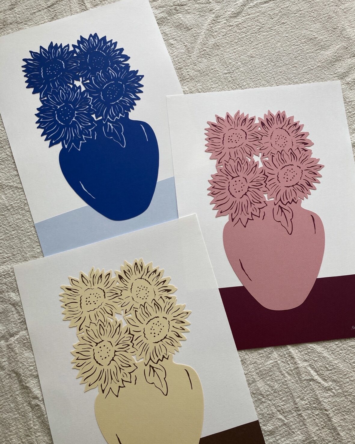 Solsikker, papirklip