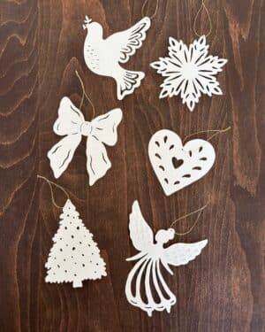 Julepynt, forskellige motiver (6 stk.)