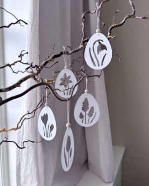 papirpynt papirklip påskepynt