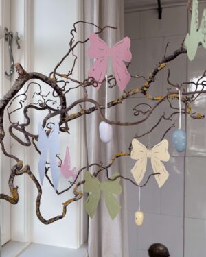 Sløjfer i pasteller, pakke med 4 stk.